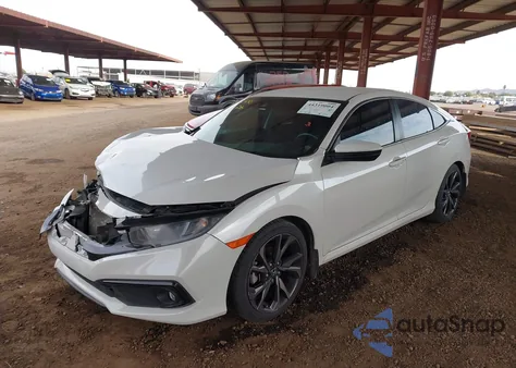 2020 Honda Civic Sport z USA, uszkodzony, nr VIN 19XFC2F85LE028219